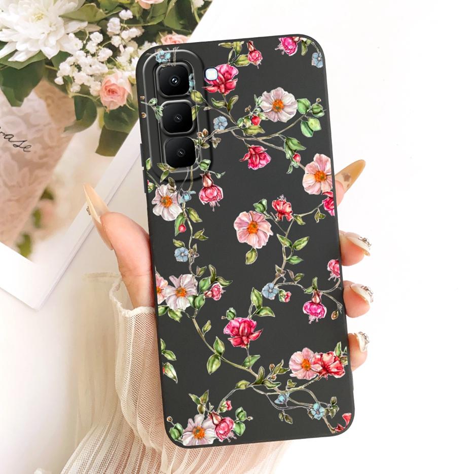 For Infinix Hot 70 5G Case X6895 X6895B Pretty Girl Sunflowers Painted Cover Soft TPU Phone Case For Infinix Hot 70 Hot70 Fundas