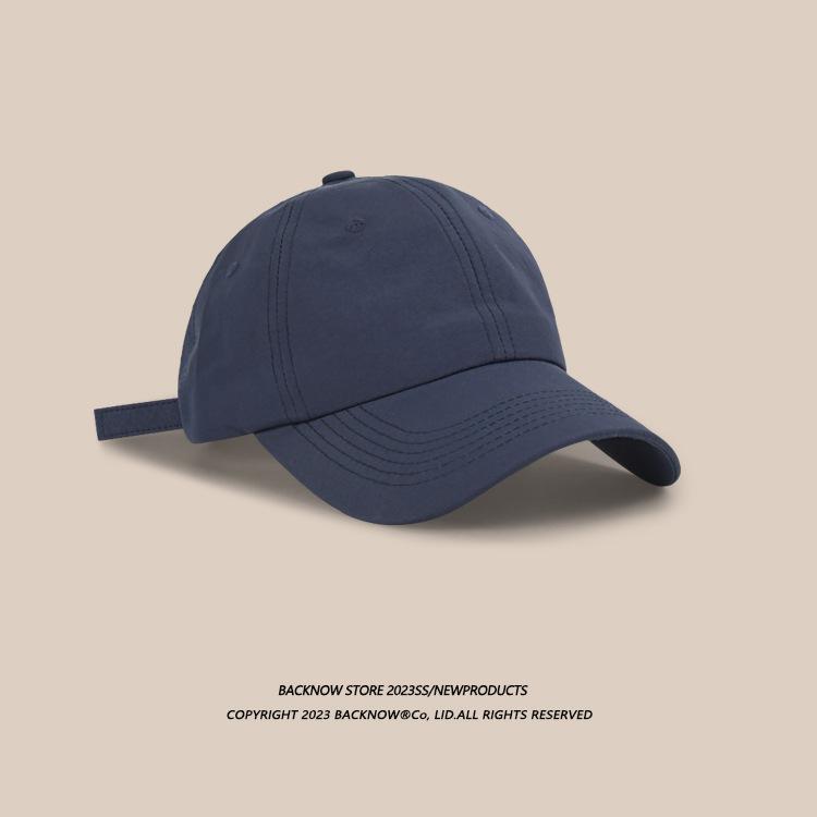 

Унисекс Быстросохнущая Легкая Бейсболка - Дышащая Корейский Стиль Солнцезащитная Шляпа-Козырек для Спорта и Повседневной Уличной Одежды Adjustable темно-синий