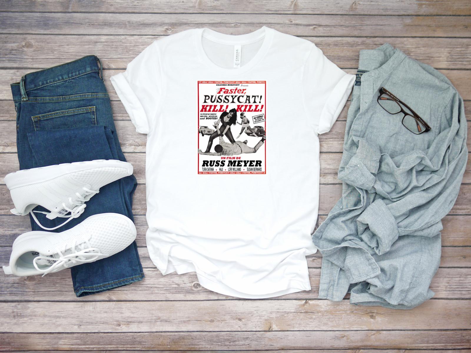 Faster Pussycat Kill Kill Russ Meyer Short sleeve White Men T-shirt K059 S