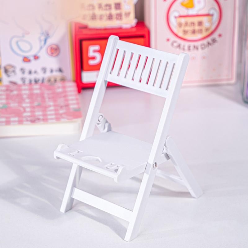 Cute & Adjustable Mini Chair Phone Stand Multi Angles Desktop Holder Stylish & Durable Bracket for Mobile Devices Gift
