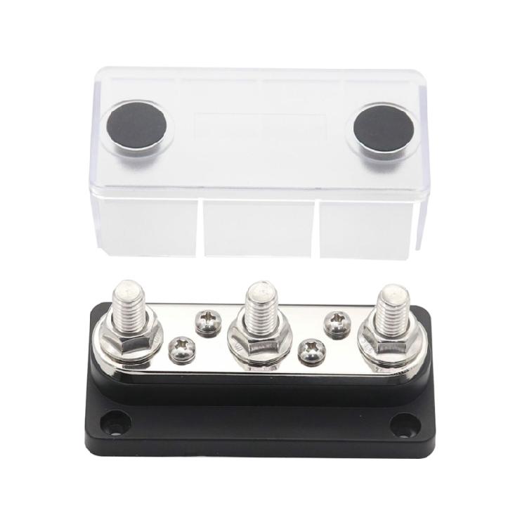 Battery Power Distribution Block Bus Bar Positive Negative 3x5/16" 300A Terminal