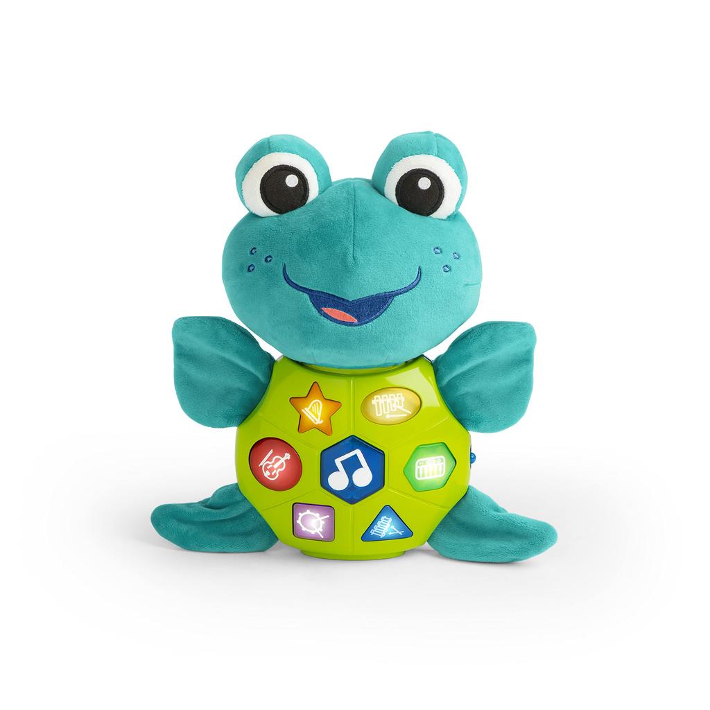 Baby Einstein Neptune Music Plush a cute composer turtle months and Educational toy with various shapes and foreign and musical instruments Toy, (6