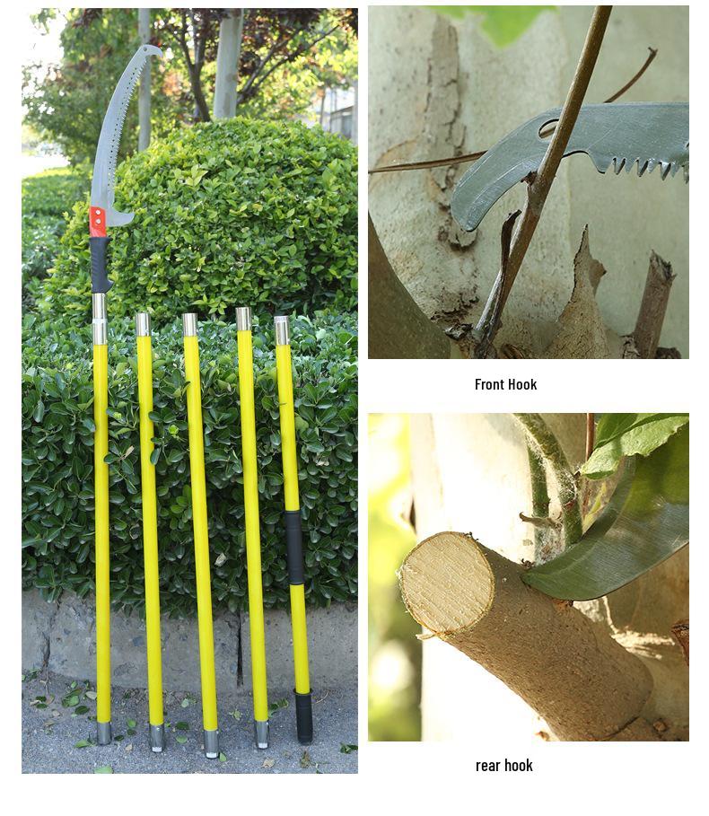 Telescopic Insulated Pruner: Multifunctional High Branch Hand Saw for Safe Tree Trimming