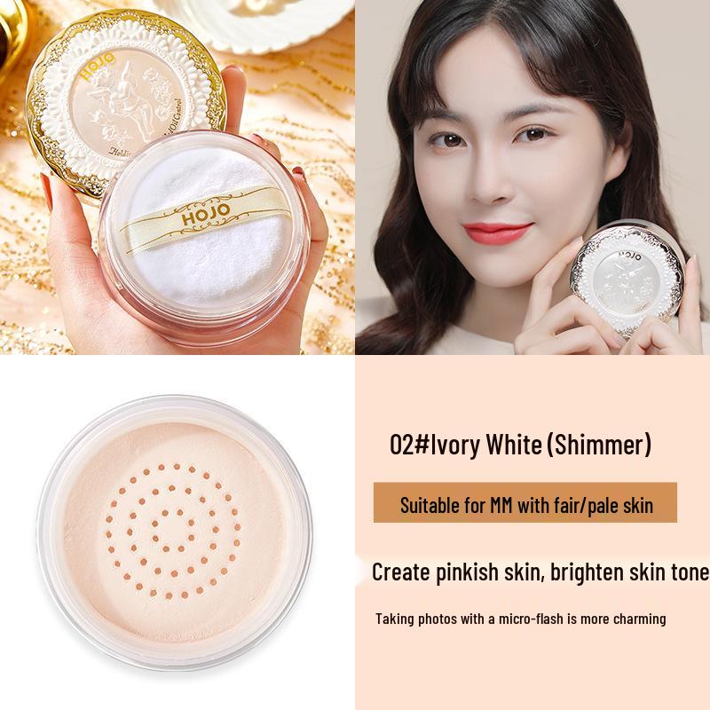 

HOJO Angel Light Фиксирующая пудра Матовый финиш Легкая Не скатывающаяся Освежающая Натуральная Рассыпчатая пудра