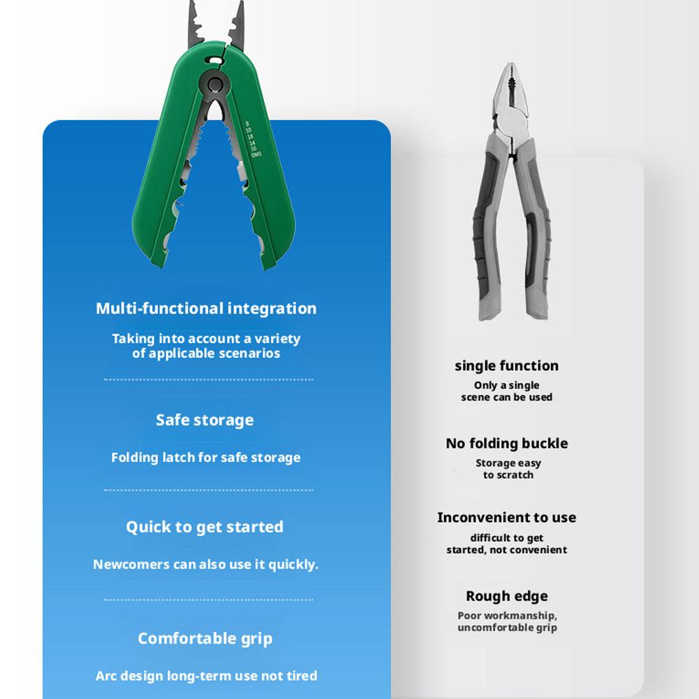 Wire Stripper Cable Cutter Crimper Tool For Electrical Mini Handheld Wire Stripper Multifunctional Wire Stripping Pliers Cable