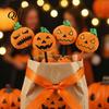 Smooth Writing Pens Halloween Pumpkin Gel Ink Pen, 0.7mm Rollerball Pen with Plush Pumpkin, Novelty Black for Party Favors, Gift Supplies