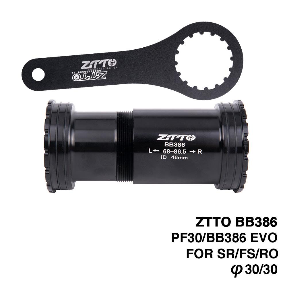 ZTTO MTB Road BB386 EVO PF30 30 Mountain Bicycle Bottom Bracket Axle 30mm Main Shaft Central Movement Press Fit Bottom Bracket