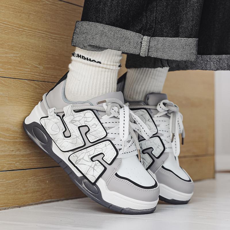 Trend Shoes For Men New Chunky Vulcanized Punk Shoes Sneakers Men 2024 Good Quality Street Style Sport Running Sneakers Men New
