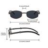 Vintage Polygon Sunglasses Men  New Fashion Gradient Decorative Shades Trendy Luxury Brand Design Outdoor Sun Glasses