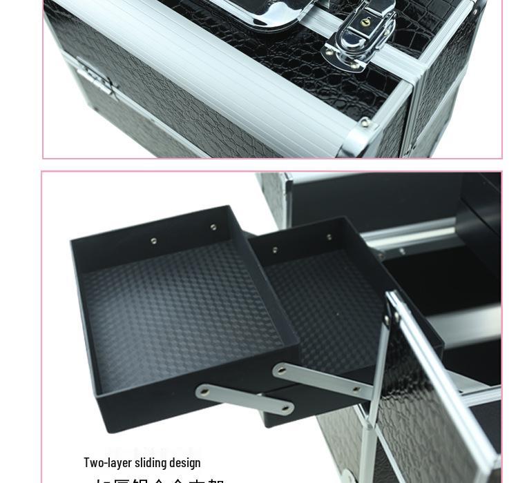 Professional Cosmetic and Manicure Tool Case: Portable Storage for Eyebrow, Eyelash, and Makeup Essentials