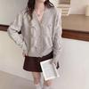 Casual Versatile Loose Short Sweater Jacket Women's Spring and Autumn New Fashion Loose Knitted Cardigan Top Trendy