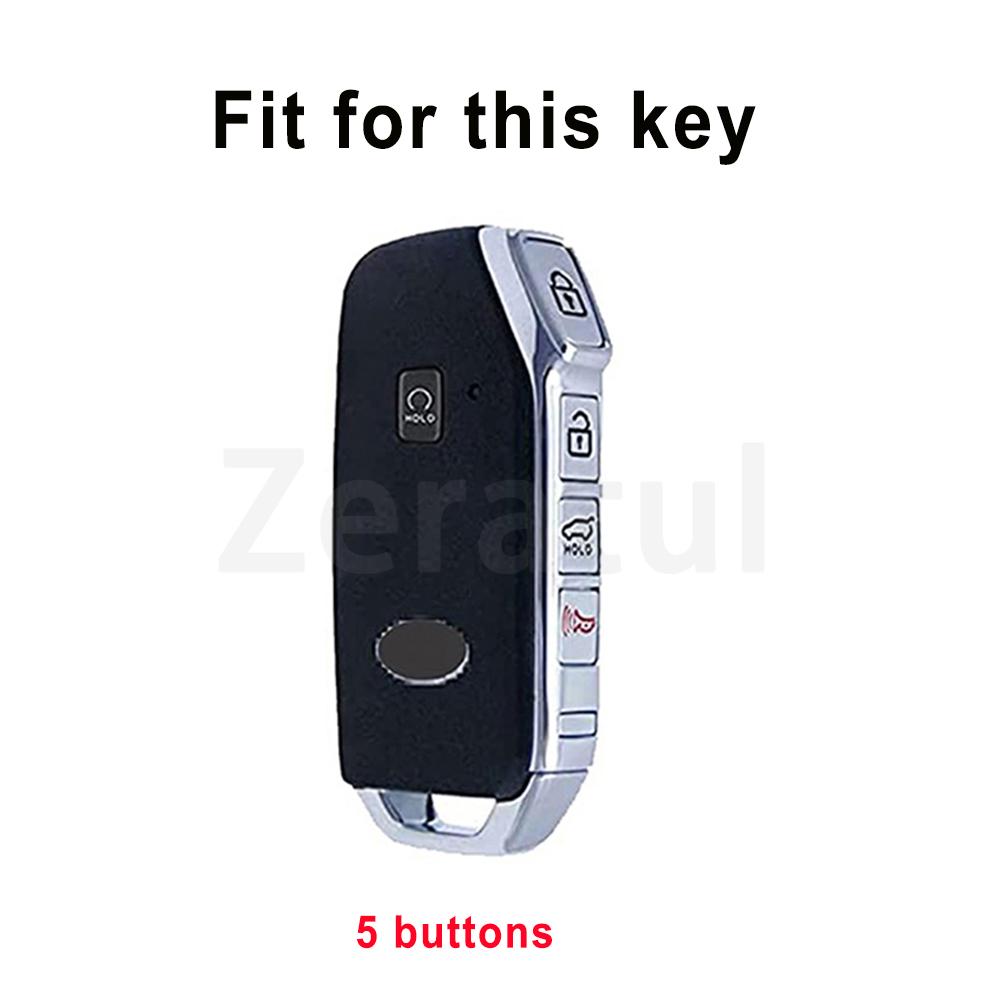 5 Buttons Tpu Car Key Shell Fob Holder Cover For Kia Ceed Cerato Forte Niro Seltos Sorento Soul Sportage Telluride K5 Keyless