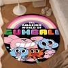 Gum's Colorful Friends Round Rug for Livingroom,Bedroom, Palyroom, Chair Rug, Area Rug, Circle Carpet, Large Size Decor Fan Christmas Gift