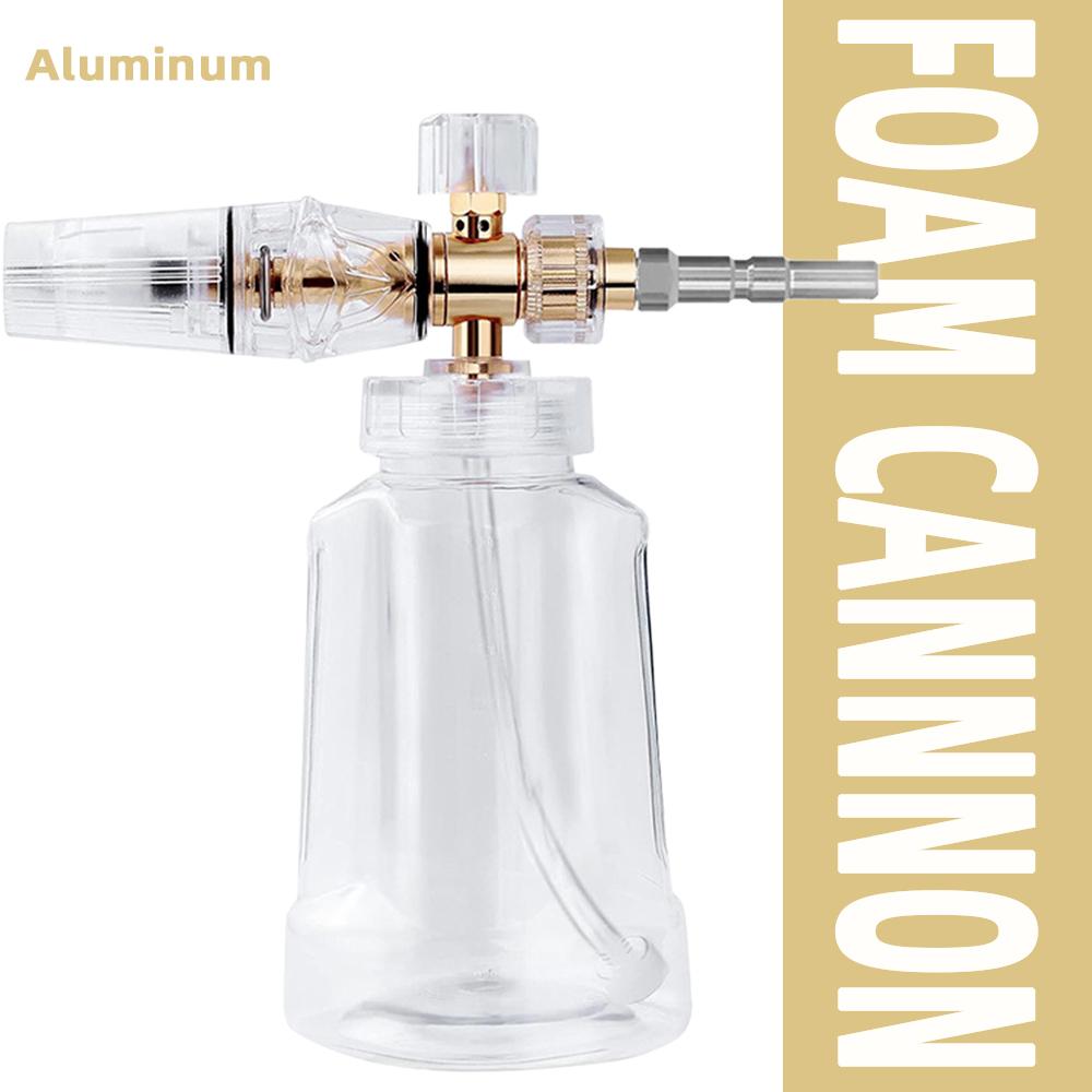 

Fully Transparent Foam cannon 1L for High Pressure Washers with Quick connect Adapter Kits For Nilfisk Car Wash