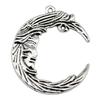 Irregular Oval Frame Connectors Moon Hammered Texture Links For Earring Making