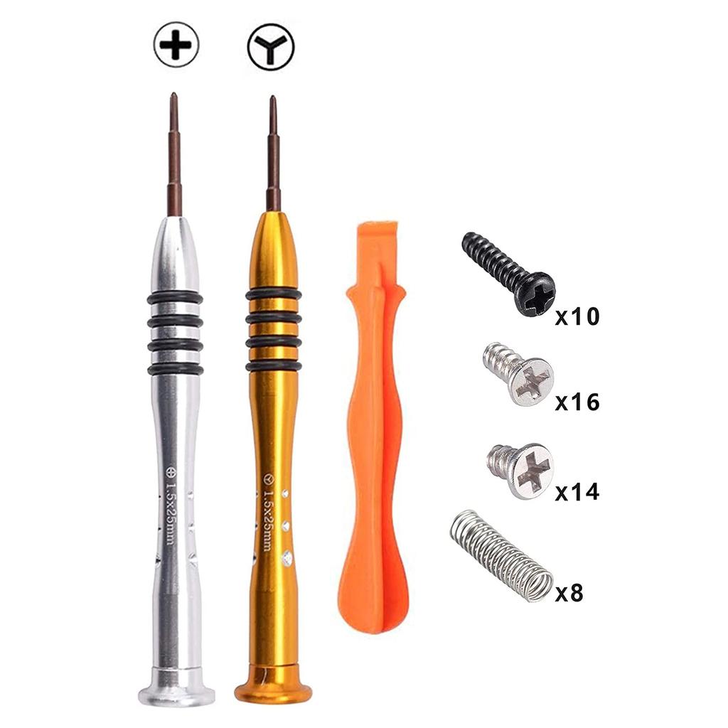 eXtremeRate Switch DFS LED 7 Colors and 9 Multicolor Illuminated ABXY Trigger Face Buttons for Switch OLED and Console Not Joy-Con Kit, Modes, &