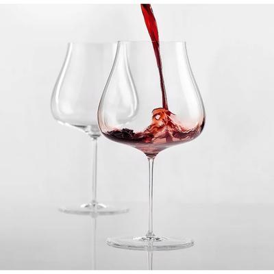 צרפת כוס בורגונדי יוקרתית קריסטל בעבודת יד דקה במיוחד כוס יין להגדלת ארומה גביע