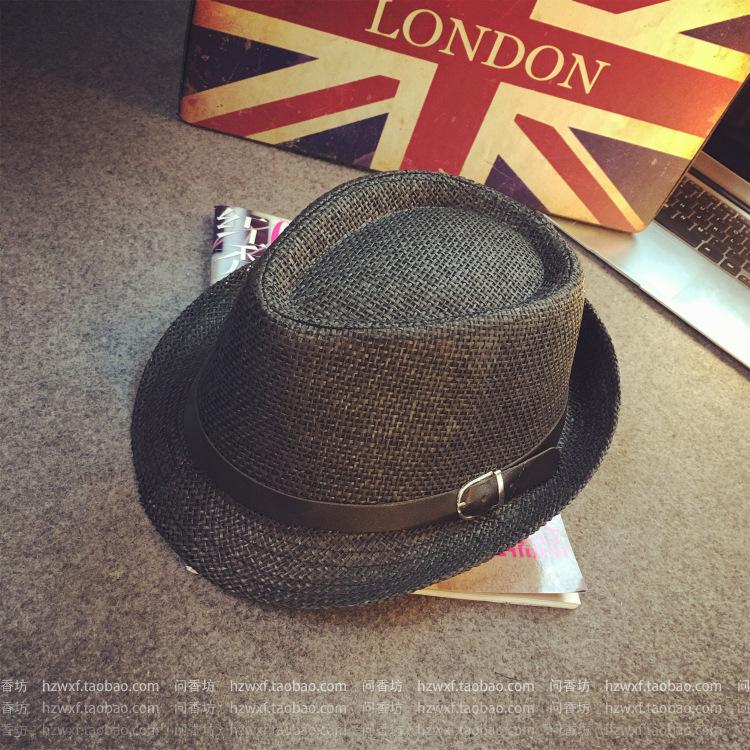 Outdoor Shading Straw Hat Couple Beach Sun Hat British Jazz Hat Tide Spring Summer