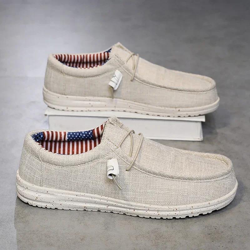 Loafers Autumn Mens Vulcanized Footwear Breathable Lightweight Hiking Outdoor-use Sports Footwear Zapato Abierto Scarpa Aperta Men'S Mesh