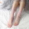 Spring Candy Colors Mesh Glitter Women Shiny Stars Transparent Hosiery Fishnet Socks Women Socks