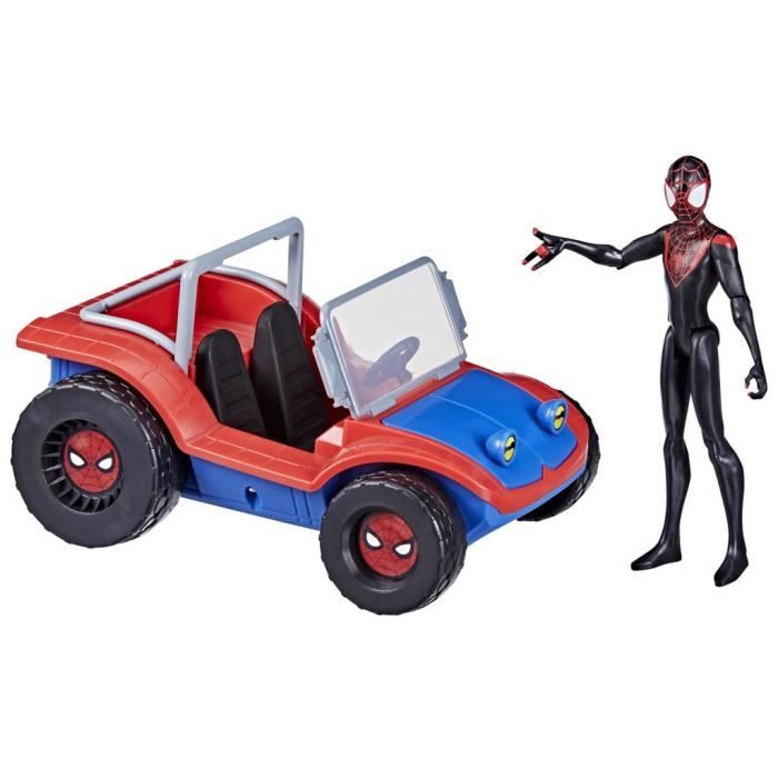 Véhicule Spider-Mobile et figurine Miles Morales Marvel Spider-Man 15cm dès 4 ans