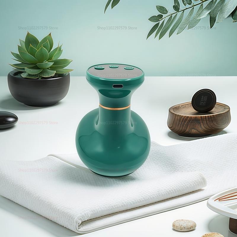 Electric Guasha Scraping Massage Cupping Body Muscular Masajeador Hot Compress Back Neck Arm Massger Anti-cellulite Fat Burner