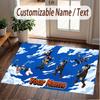 Custom Name Crystal Velvet Rug,My Hero Academia Comfortable Anti Slip Floor Mat For Room Decoration