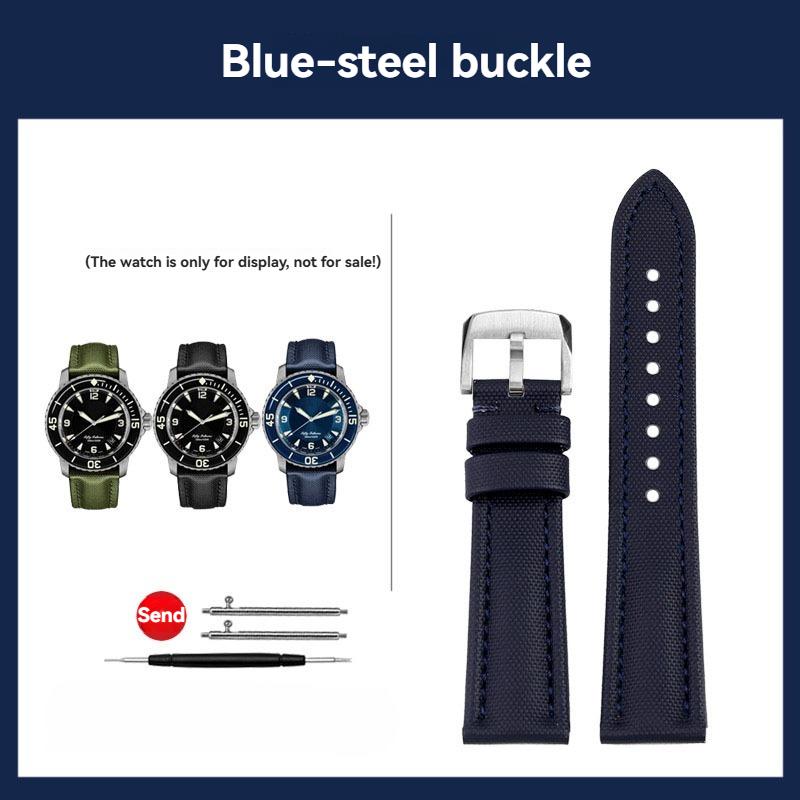 

19mm 20mm 21mm 22 23mm unisex Quick Release Waterproof Watch Band For Longines IWC Omega blancpain 5000/5015 Sailcloth Straps 19mm