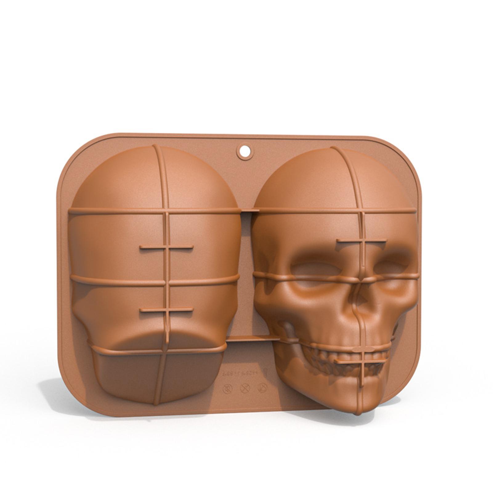 Halloween 3d Skull Cake Molds Silicone