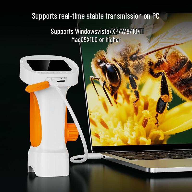 High-Definition Handheld Children's Microscope - Portable Model 395 for Outdoor Science Experiments