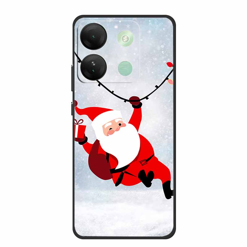 For Infinix Smart 7 HD Christmas Soft Case Silicone TPU Back Cover Phone Cases For Infinix Smart7 Plus X6516 Xmas New Etui Shell