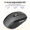 Mouse Wireless 2.4G Mouse da Gioco Regolabile 1600DPI Ottico Mouse da Ufficio Mouse Ergonomico per Notebook PC MacBook
