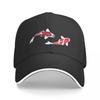 Koi Fish Kuhaku Showa Sanke Koi Fish Design Black Background Baseball Cap Military Tactical Cap Cute Men's Luxury Women's