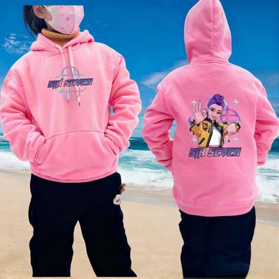 67_KPAp Demon Hunter Girls' Clothing 2025: New Trendy European and American Fleece Hooded Outfit