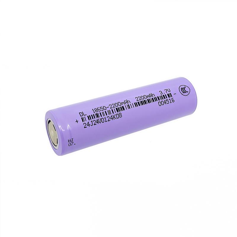Real Capacity 2200mAh 18650 Flat-Top 3.7V Rechargeable Lithium Battery, 3C Charging