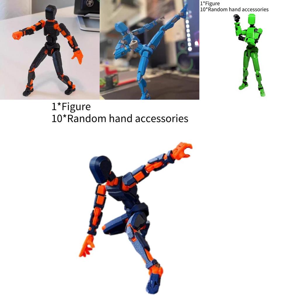 Lucky 3d Printed 13 Action Figure Decompressio Multi Jointed Movable Figures