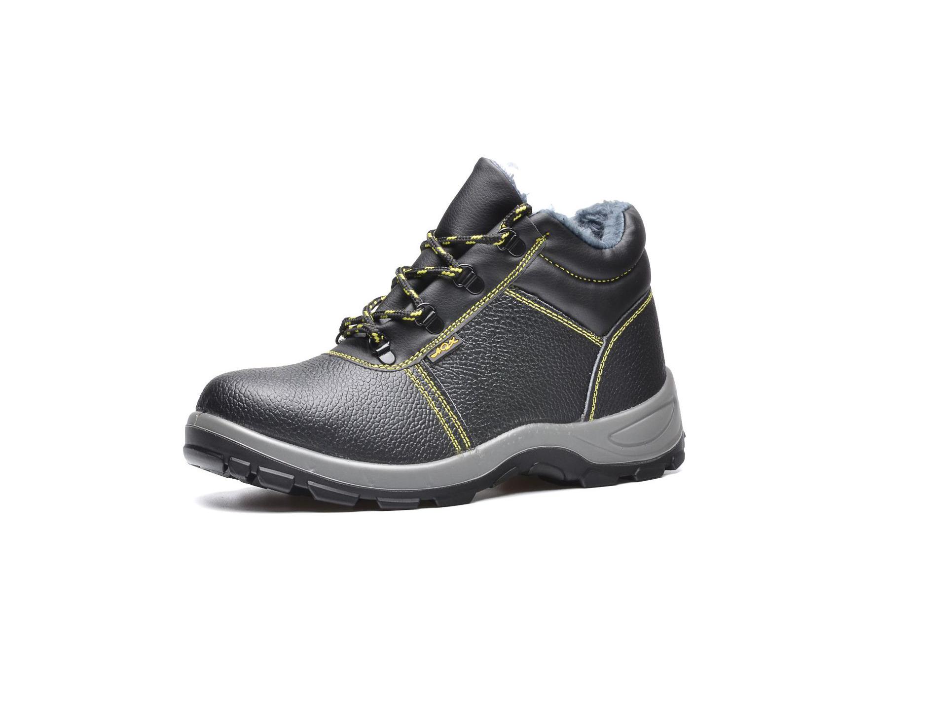 

Winter-Style High-Top Cotton Safety Work Shoes - Anti-Smash & Puncture Resistant, Comfortable Labor Protection Shoes. Black; 42