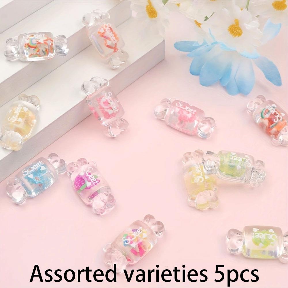 

5/10/20 шт. Прозрачный фруктовый нарезанный мешок конфет Милая творческая личность Маленький кулон браслет ожерелье серьги брелок цепочка для ног кулон Assorted varieties 5pcs