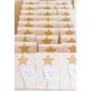 MOWO Glitter Five Stars Confetti Wedding Party Decor and Table Decor, 1.2’’ In Diameter (Glitter Gold,200pc)