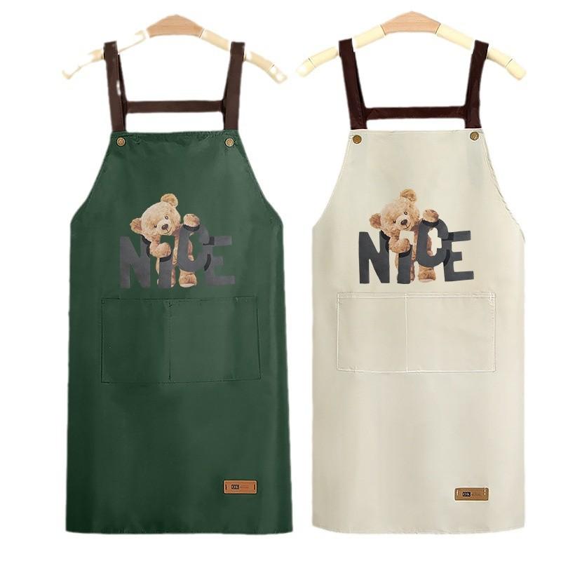 PVC Cross-back Kitchen Apron: Waterproof, Oil-proof for Home/Dining/Café, Unisex Workwear & Photography Accessory