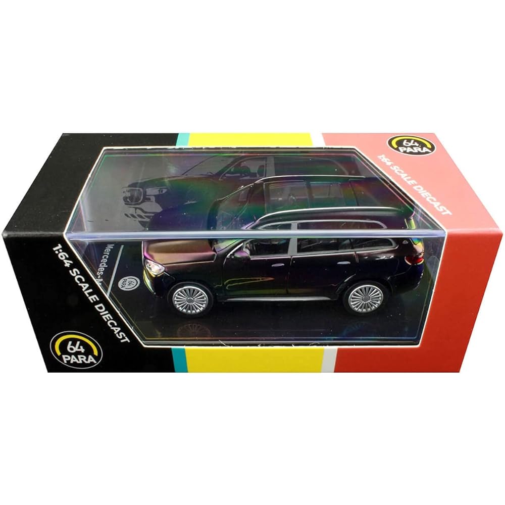 JADI Mercedes-Maybach GLS Obsidian Black/Rubellite Red LHD 1/64 Scale Model PA55304