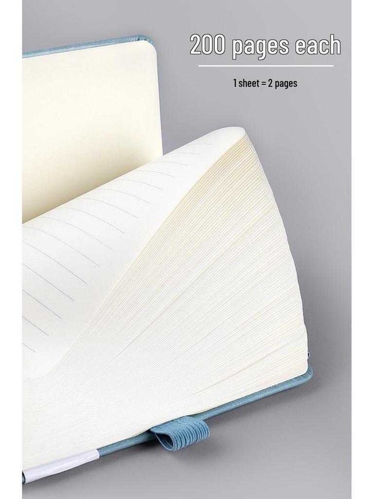 Compact A7 Carry-On Notebook with Strap, Thick Mini Planner, Logo Printable