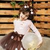 Bao Core Christmas Cosplay Costume Set for Includes Tulle Skirt and Reindeer Cute Princess Witch Stage Christmas Party Elementary Stage Ages Girls,