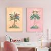 Boho Sun Cactus Banana Tree Women Leopard Wall Art Canvas Painting Nordic Posters And Prints Wall Pictures For Living Room Decor