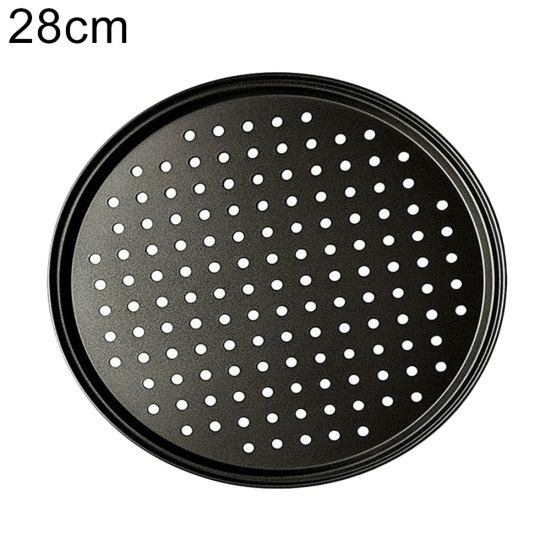 28/32 cm Stahl Antihaft-Pizza-Backform Platte mit Loch Backgeschirr Backwerkzeug Verkauf Waren