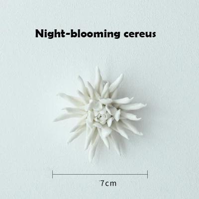 Modern Ceramic Lily Flower Wall Hanging Crafts Home Livingroom TV Background Wall Mural Decoration Hotel Store Wall Ornaments