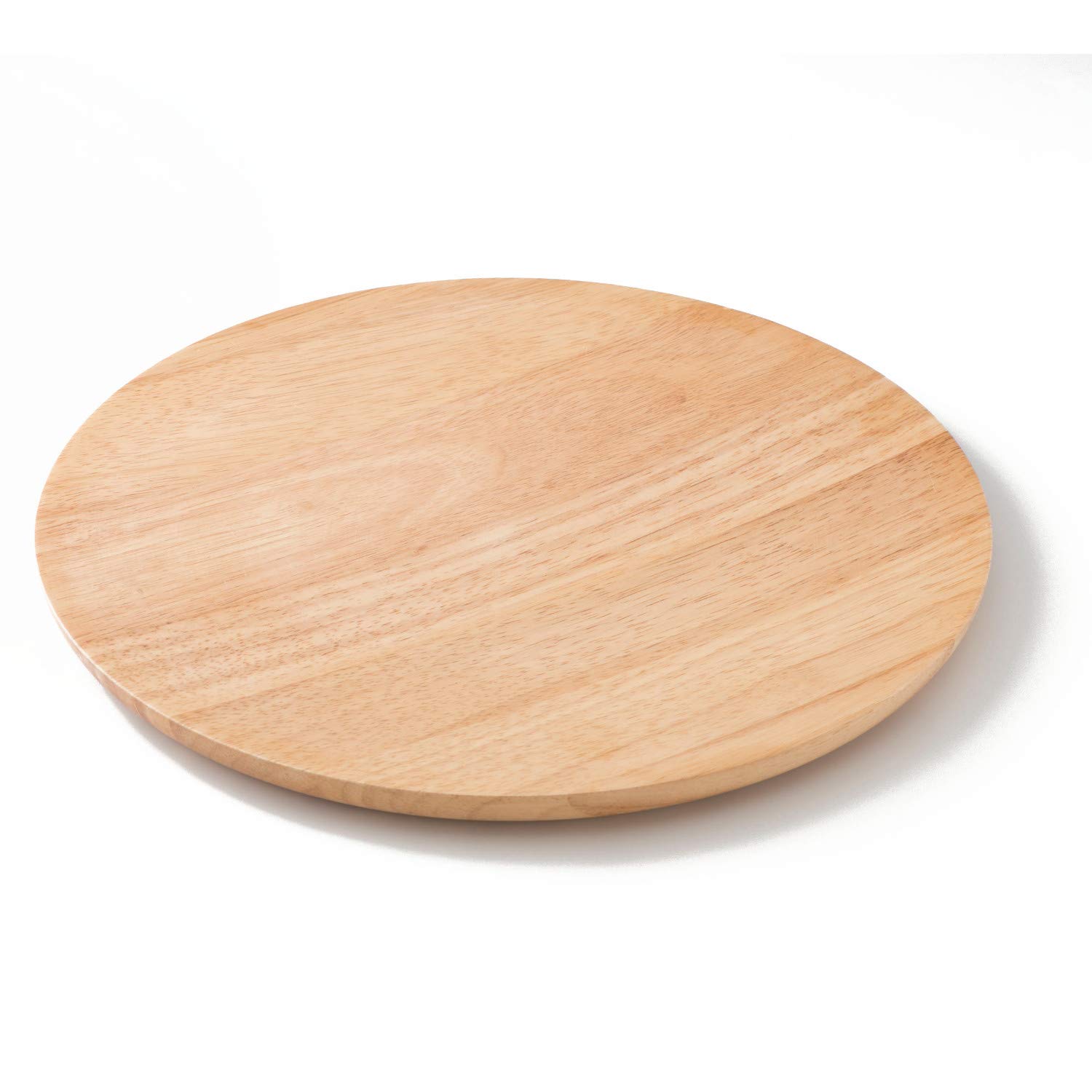 Swanson Trading Co., Ltd. Rubberwood Pizza Plate 330 Natural PZ-203