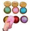 Glitter Squishy Dumpling Toy With Mini Steamer, Slow Rising Stress Relief Ball, Sensory Fidget Toy For Kids & Adults