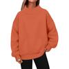 1116 New European beautiful women's sweatshirt long-sleeved turtleneck sweatshirt casual sweater fleece top
