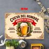 Metal Wall Art Sign Wall Decoration Plaque Poster Spanish for Man Cave Tin Sign Suitable for Home Wine Cellar Bar Tavern